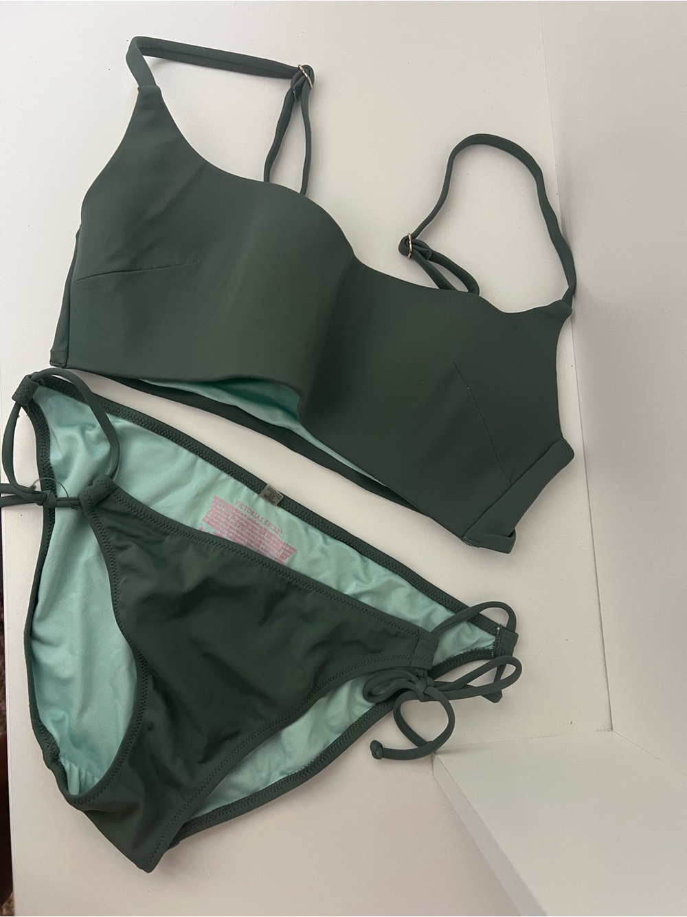 Victoria's Secret Dark Green Two-Piece Bikini Set